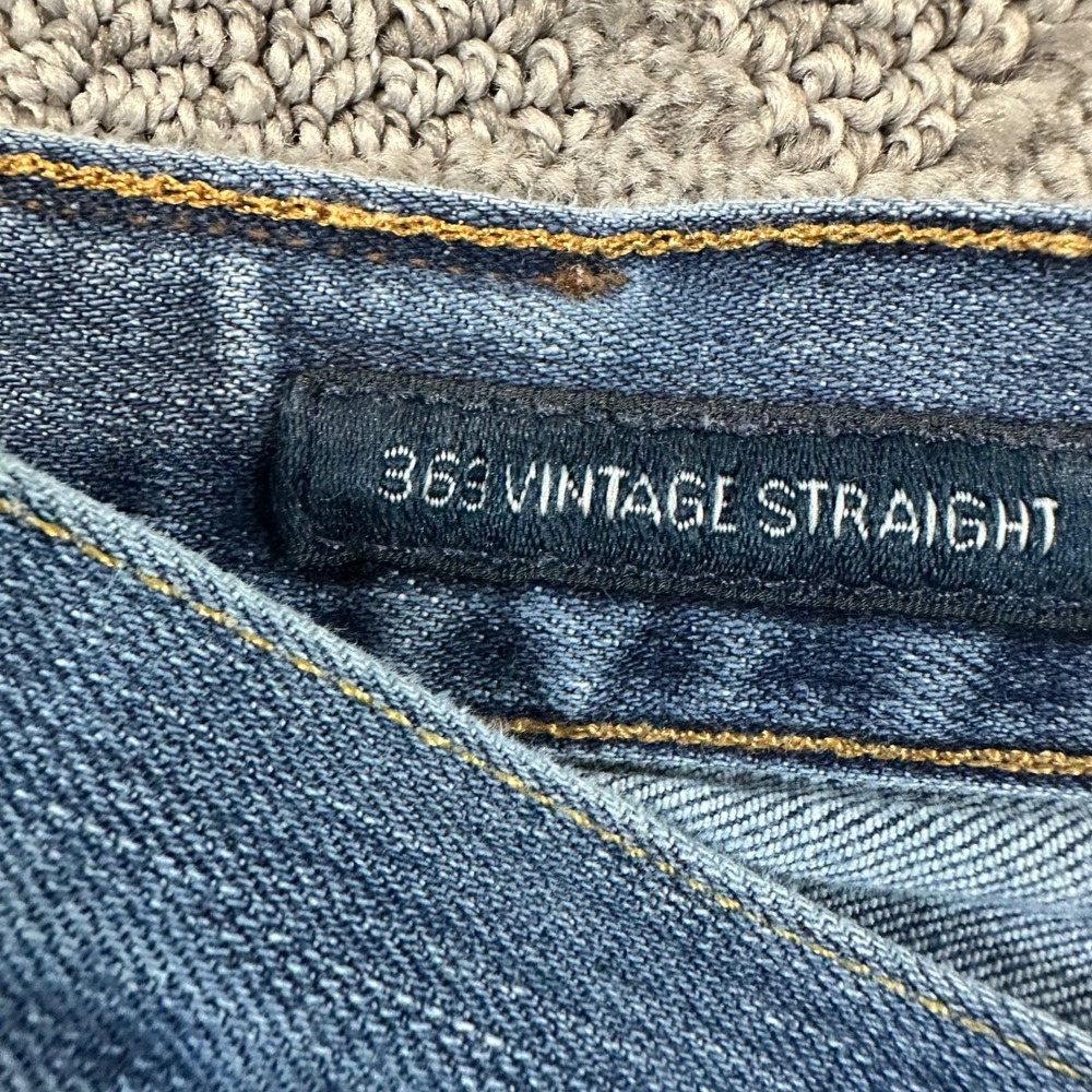 Lucky Brand 363 Vintage Straight Jeans Mens 38x32 dark Blue Wash Denim - Picture 4 of 5